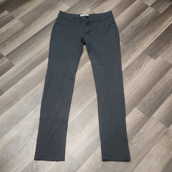 Active USA Denim - ACTIVE USA Skinkony Jeans/ Strech Dress Pants Dark Charcoal Grey Size Large